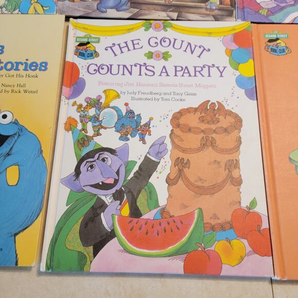 Lot of 15 Sesame Street Book Club Hardcover Books Jim Henson Muppets Vintage - Picture 8 of 16
